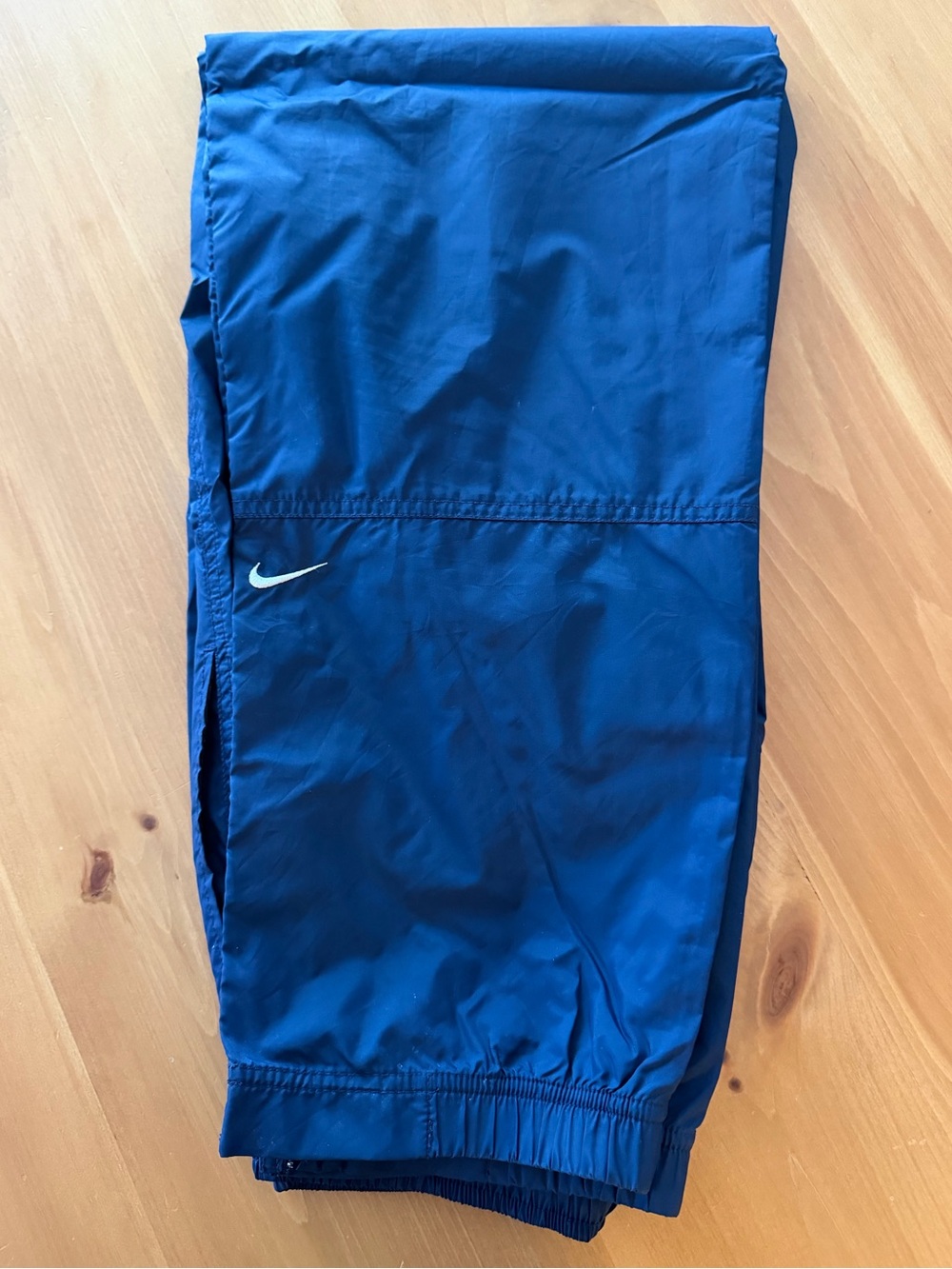 Vintage Nike Navy Blue Windbreaker Track Pants - Youth M (8-10)